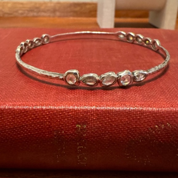 Silpada Magnifique Bangle Bracelet CZ & 925 Sterling Silver - Picture 4 of 11